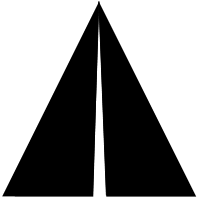 [Road/triangle symbol for atheism]